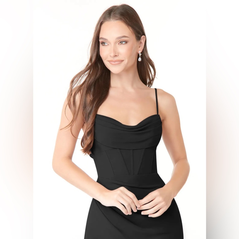 Azazie Mai Dress NWT Black